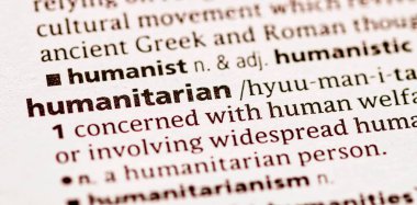 Bir sözlükte insancıl sözcük ya da ifade.