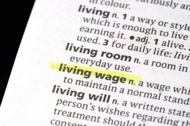 Yaşayan maaşın vurgulandığı kelimeler