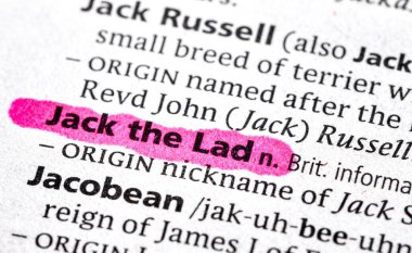 Delikanlının sözlükte altını çizdiği kelimeler. 