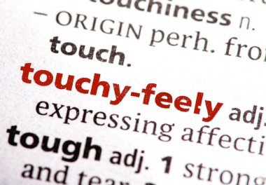 bir sözlükte dokunaklı sözcükler