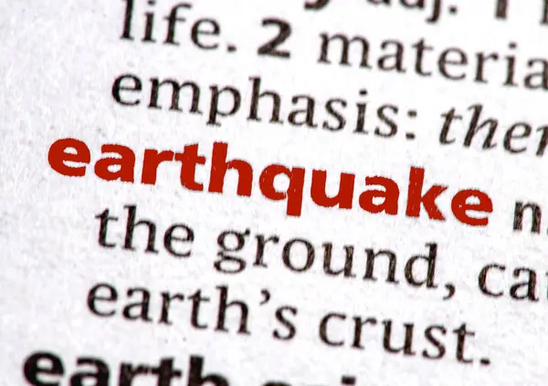bir sözlükte deprem kelimesi vurgulandı 