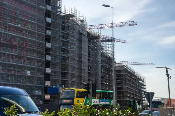 Dublin şehrinde inşaat alanı