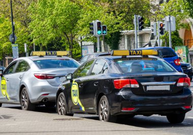 Dublin İrlanda 'da taksiler