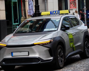 Dublin İrlanda 'da taksi