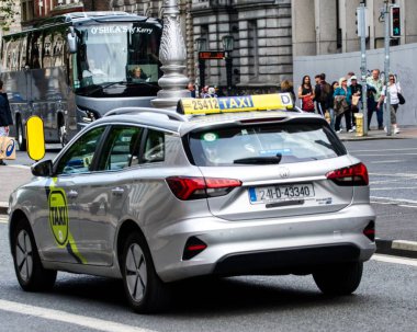 Dublin şehrinde taksiler