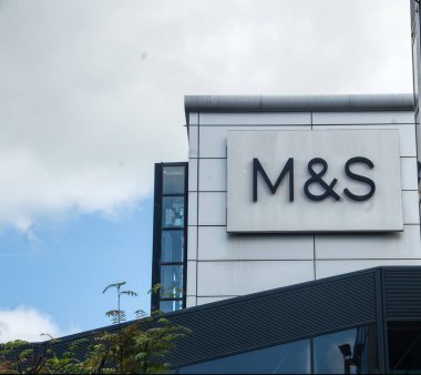 marks and spencer retail store sign