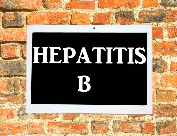 Hepatit B gösteren bir metin işareti