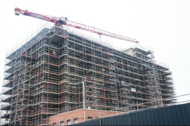 Dublin İrlanda 'da bir inşaat sahası