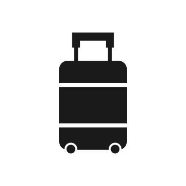 Seyahat uygulamaları ve web siteleri için taşıyıcı bagaj ya da kabin bagaj vektör simgesi