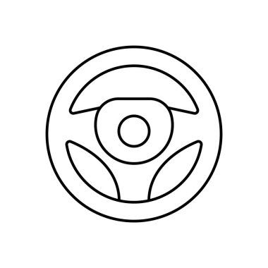 Seyyar konsept ve web tasarımı için direksiyon simgesi. vektör illüstrasyonu