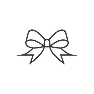 Beyaz arka plan üzerinde izole trendy düz stil çizgisi simgesinde yay. Web sitesi tasarımı, logo, app, UI şerit simgesi. Vektör çizim