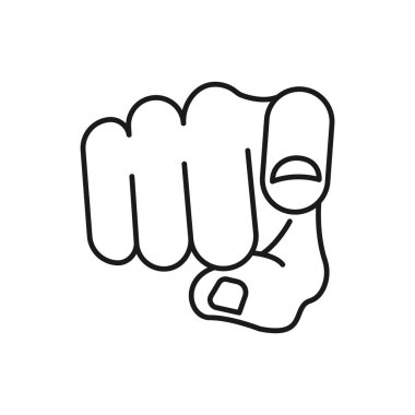 Parmak el işareti simge vektörü