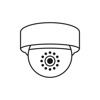 CCTV Simge Vektör Logo Tasarım Şablonu. Düzenlenebilir Vuruş