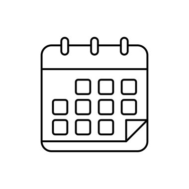 Takvim Sayfası Simge İşaretleme Vektörü