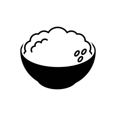 Pirinç kasesi restoran ikonu