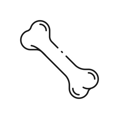 Bones flat icon. Single high quality outline symbol of human body for web design or mobile app. Thin line signs of bone for design logo, visit card, etc. Outline pictogram of bone