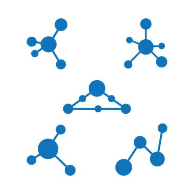 Molekül logo vektör tasarımı