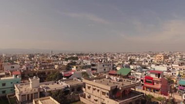 Hindistan 'da nefes kesici Doğa Manzarası Görkemli Evler. Yüksek kalite 4k görüntü