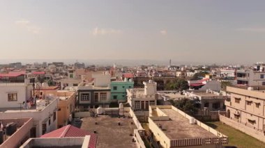 Hindistan 'da nefes kesici Doğa Manzarası Görkemli Evler. Yüksek kalite 4k görüntü