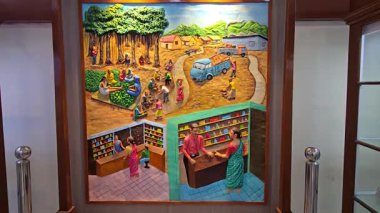 Kırsal yaşamın güzel bir görüntüsü. Yüksek kalite 4k görüntü