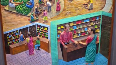 Hindistan 'da köy hayatı. Yüksek kalite 4k görüntü