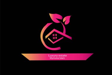 creative and unique real estate brand logo design  clipart