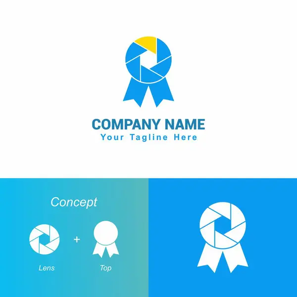 Fiyat etiketi sembolüyle birleştirilmiş bir kamera sembolünden oluşan bir logo.