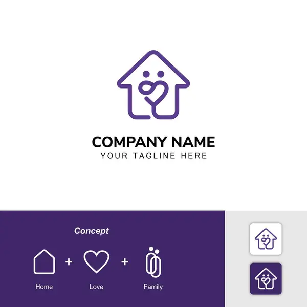 Ev logosu, ev sembolünün harflerinin baş harflerinden oluşmuş. Kalp ya da aşk şekliyle birleşmiş. Aynı zamanda iki kişiyle birlikte.