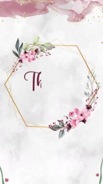 Renkli bir çiçek çizimi ve el yazısıyla 