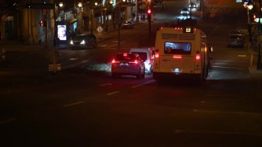 İsrail 'in başkentinin gece manzarası