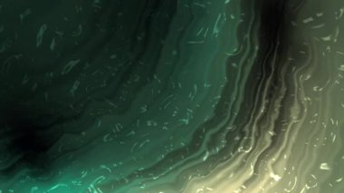 Huysuz yeşil ve sıvı dalgalı bej rengi sıvı doku, markalaştırmak için ideal, teknolojik görseller, lüks tasarım ve yaratıcı dijital arkaplan..