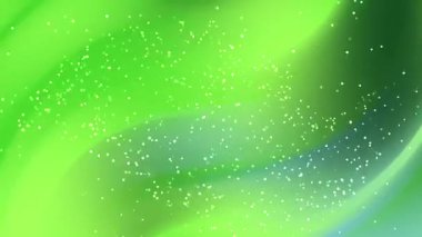 Parlayan ışıklar ve yıldız parçacıkları ile canlı yeşil aurora tarzı soyut, modern arkaplan, marka görselleri ve dijital tasarımlar için mükemmel..