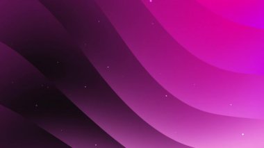 Parlayan dalga katmanları ve yıldızlı aksanları olan mor pembe eğimli soyut arkaplan, dijital tasarım, markalaşma veya web görselleri için ideal.