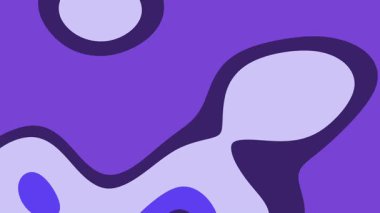 Düz organik şekiller ve oynak kontrast içeren cesur mor soyut. Markalar, posterler, arka planlar ve modern grafikler için harika..