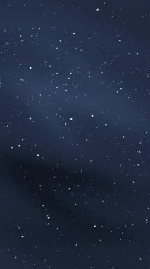 Koyu mavi tonlarda dağınık yıldızlı düş gibi karanlık bir gece göğü. Arka planlar, meditasyon temaları, dijital sanat ve yatıştırıcı tasarım kullanımı için mükemmel.