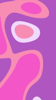 Modern markalaşma, moda grafikleri, posterler veya sosyal şablonlar için mükemmel organik kesim şekillerine sahip kalın pembe ve mor soyut.