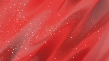 Parlak ışıltıları ve sıvı ışık çizgileri olan kırmızı soyut arka plan, şenlikli görseller, markalaşma şablonları ve zarif dijital arkaplanlar için mükemmel.