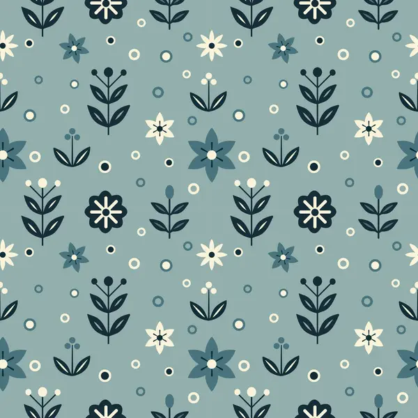 Pastel yeşil tonlarda kusursuz bir İskandinav çiçek vektör çizimi. Özellikleri çiçekleri, yaprakları ve daireleri minimalist bir tarzda biçimlendirdi. Duvar kağıtları, tekstil ve kırtasiye için mükemmel..