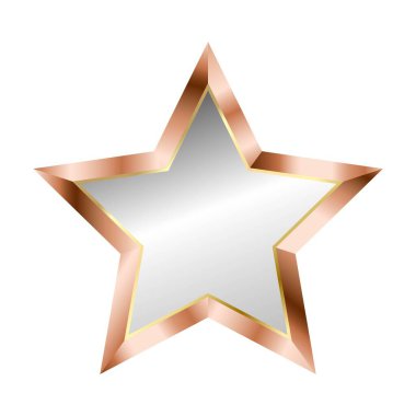 3 parlak metalik yıldız kümesi 3 boyutlu vektör tarzında altın, gümüş ve bronz. Ödüller, başarılar, reytingler, sertifikalar, oyunlar, uygulamalar ve kumarhane temalı tasarımlar için ideal. Beyazda izole edilmiş.