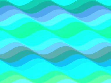 Gökyüzü Mavi Dalgalar soyut arkaplan animasyonu. Gökyüzünün birçok tonu mavi renk. Giriş, başlıklar, açıcı, sunum vs. için iyi....