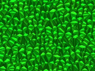 Soyut Çokgen Yüzey Çemberleri 1Yumuşak ve temiz düşük polimerli hareket arkaplan kayan yeşil üçgenler, 4K dikişsiz daireler.