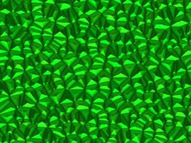 Soyut Çokgen Yüzey Çemberleri 1Yumuşak ve temiz düşük polimerli hareket arkaplan kayan yeşil üçgenler, 4K dikişsiz daireler.