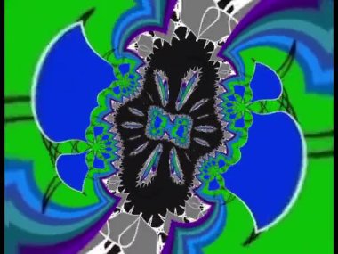 Psikedelik renkli çizginin kusursuz animasyonu türbülansla dönüyor. Renkli spiral girdap arkaplanı.