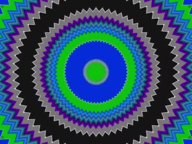 Soyut kaleydoskop kalıpları. 4K Motion grafik arka planı. Eşsiz kaleydoskopik animasyon. Güzel parlak bir süs. Kusursuz