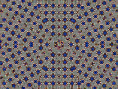 Soyut kaleydoskop kalıpları. 4K Motion grafik arka planı. Eşsiz kaleydoskopik animasyon. Güzel parlak bir süs. Kusursuz