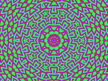 Soyut kaleydoskop kalıpları. 4K Motion grafik arka planı. Eşsiz kaleydoskopik animasyon. Güzel parlak bir süs. Kusursuz