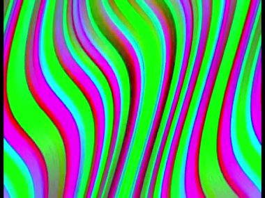 gradyan dalgalar soyut üç boyutlu arkaplan akışı. Kusursuz döngü animasyonu 4k video