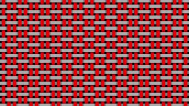 Düzensiz hareket eden yatay ve dikey çizgilerin kırmızı ve gri soyut sanatı.