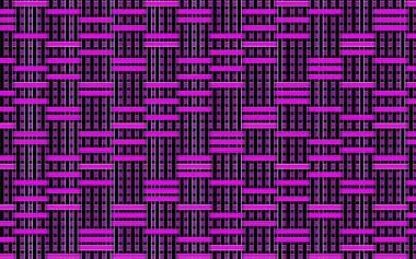 Yatay ve dikey çizgilerin düzensiz hareket eden siyah ve mor soyut sanatı.