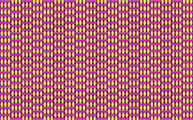 Düzensiz hareket eden yatay ve dikey çizgilerin pembe ve sarı soyut sanatı.